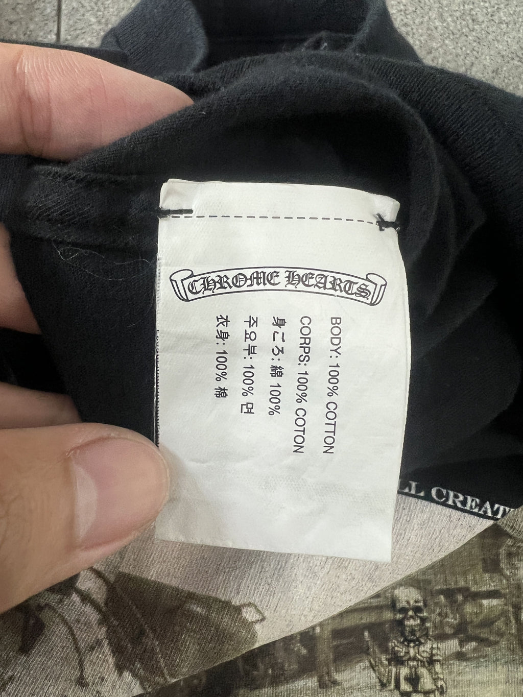 Chrome Hearts Foti Train Graphic Tee Black Medium