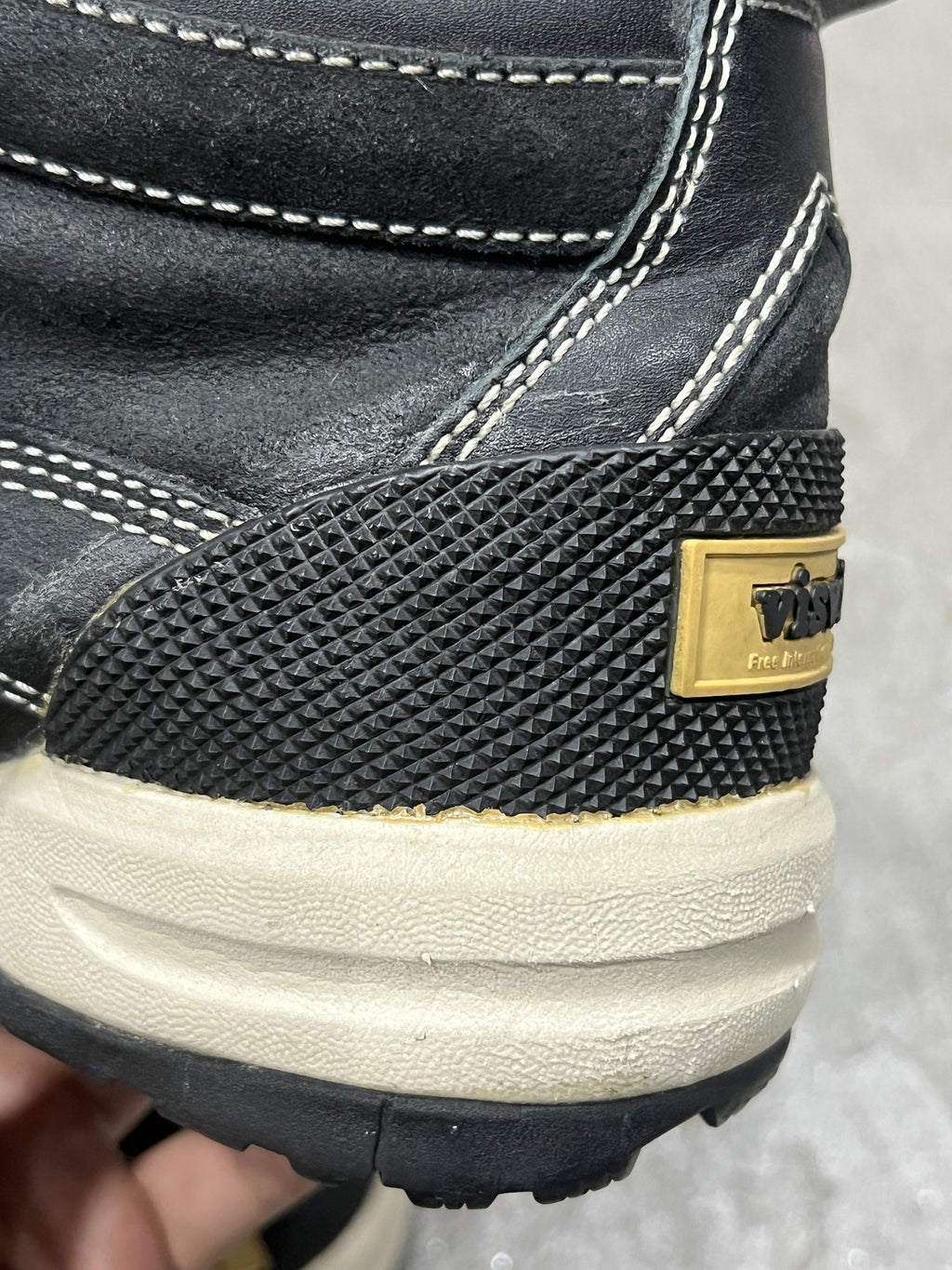 visvim Decoy Duck Mid Folk Black Leather US 9