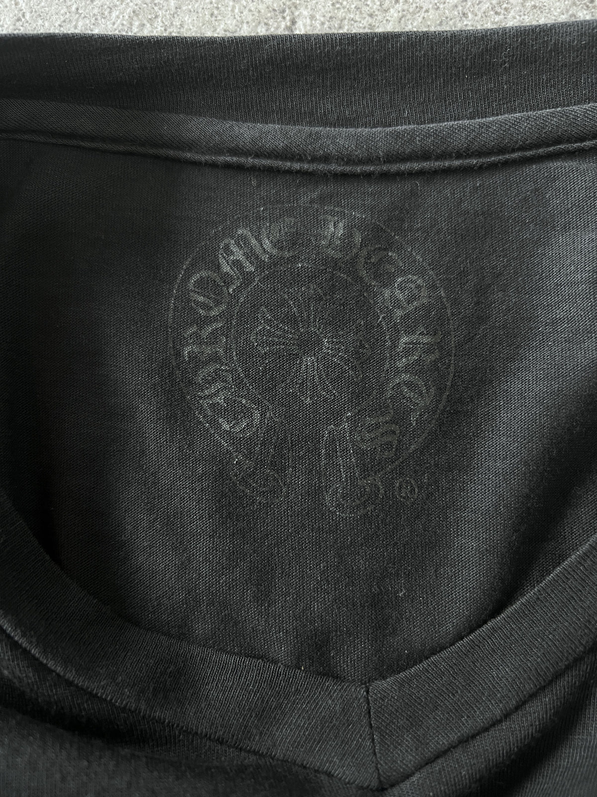 Chrome Hearts Fleur Pocket Logo V-Neck Tee Small