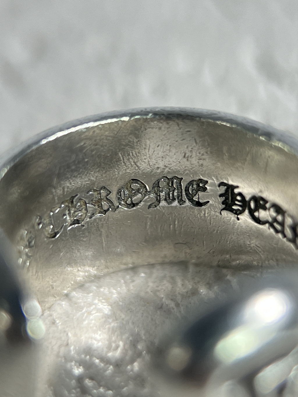 Chrome Hearts Scroll Band Ring .925 Silver Size US3 / MM44