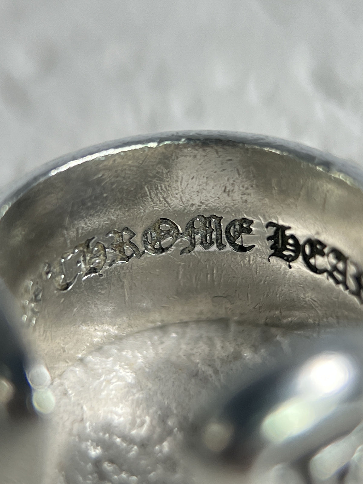 Chrome Hearts Scroll Band Ring .925 Silver Size US3 / MM44