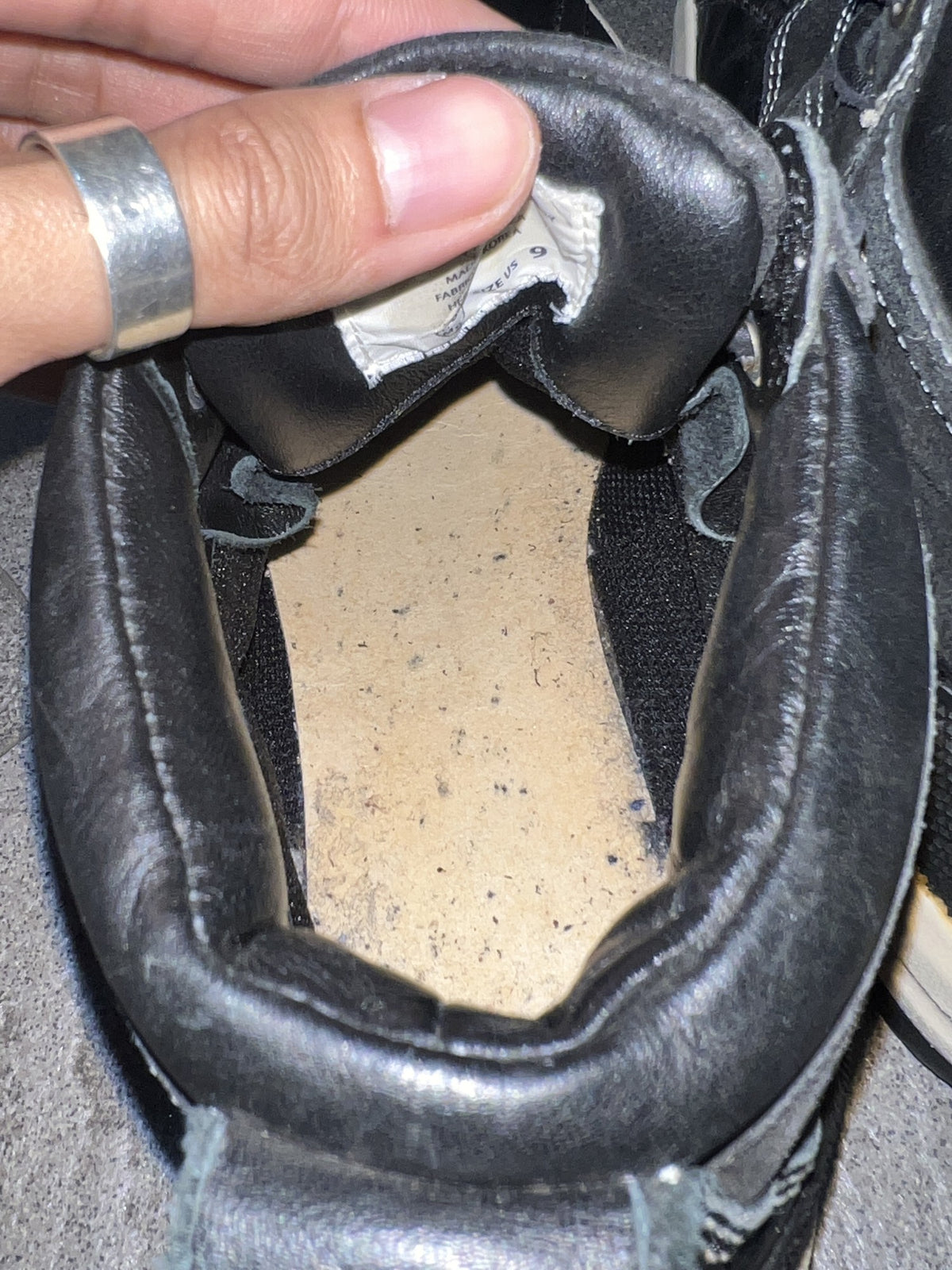 visvim Decoy Duck Mid Folk Black Leather US 9