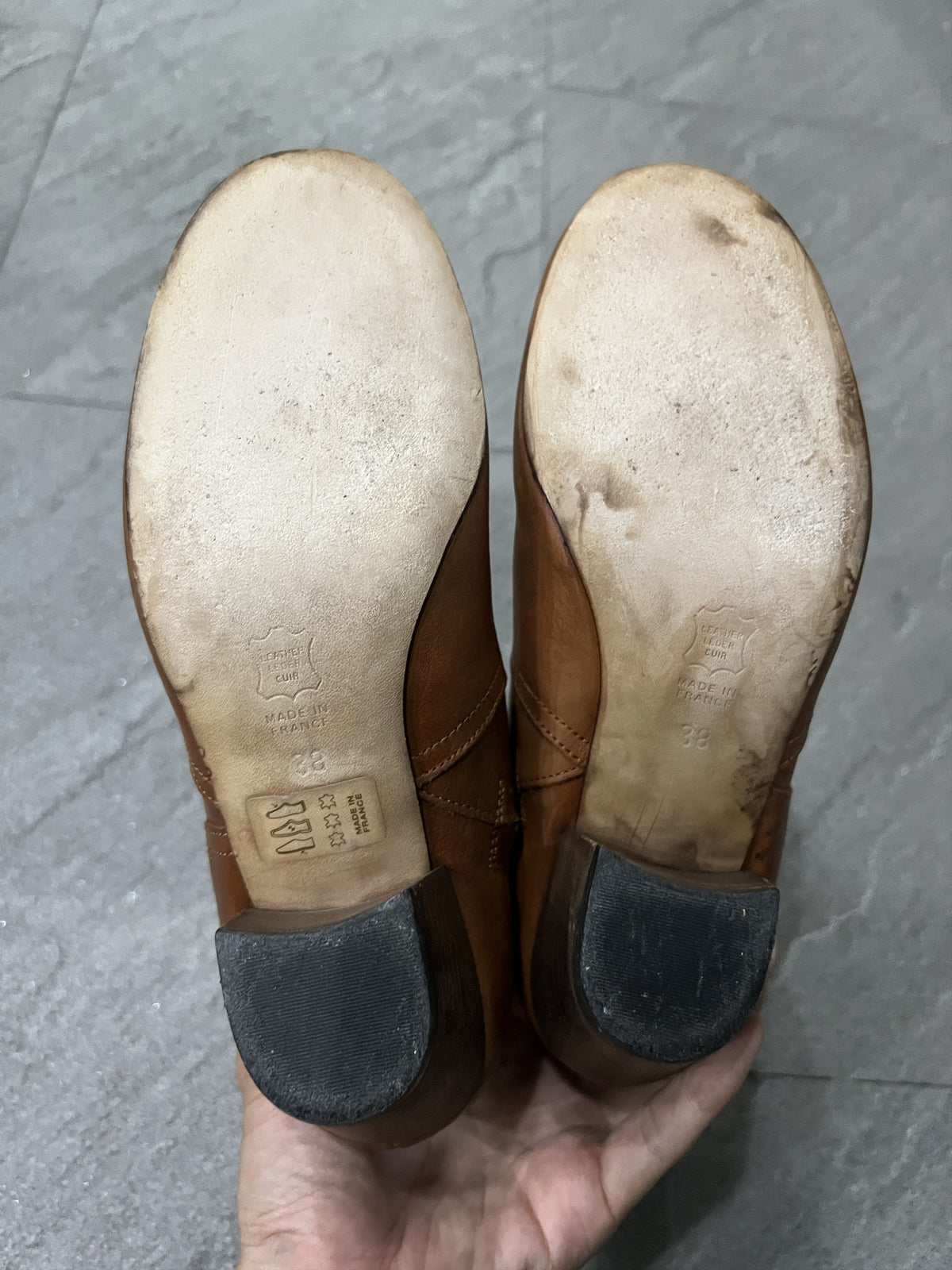 Isabel Marant Brown Leather Western Ankle Boots EU38