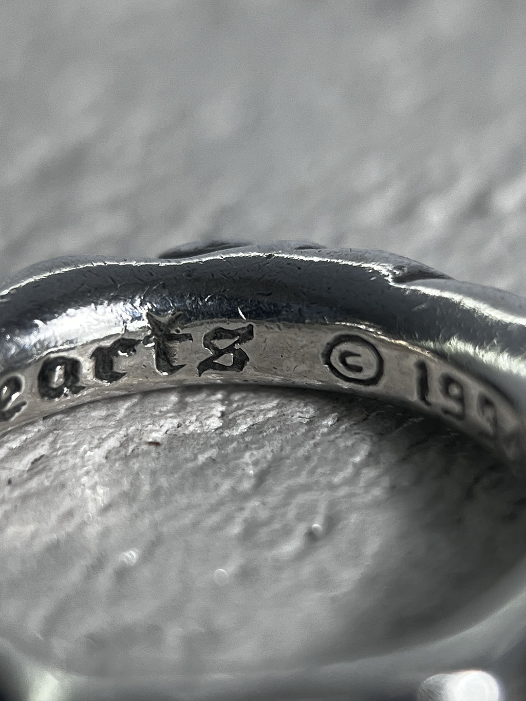 Chrome Hearts Scroll Band Ring Silver US6.5 JP13