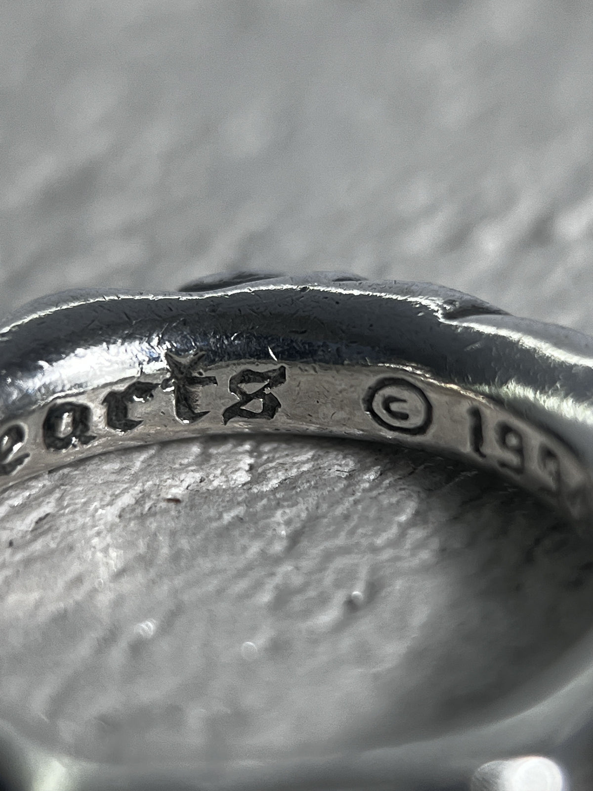Chrome Hearts Scroll Band Ring Silver US6.5 JP13