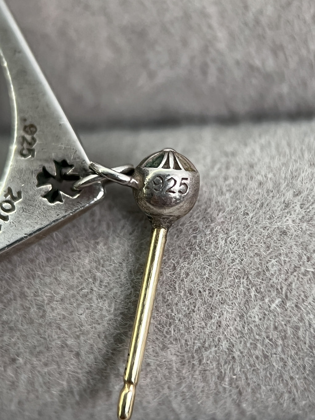 Chrome Hearts x Kate Hudson Square Cross Earring