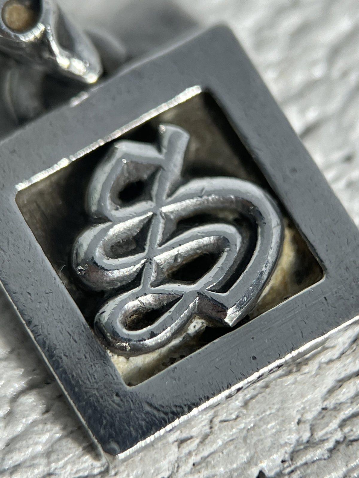 Chrome Hearts CH Square Pendant 2002 .925 Silver
