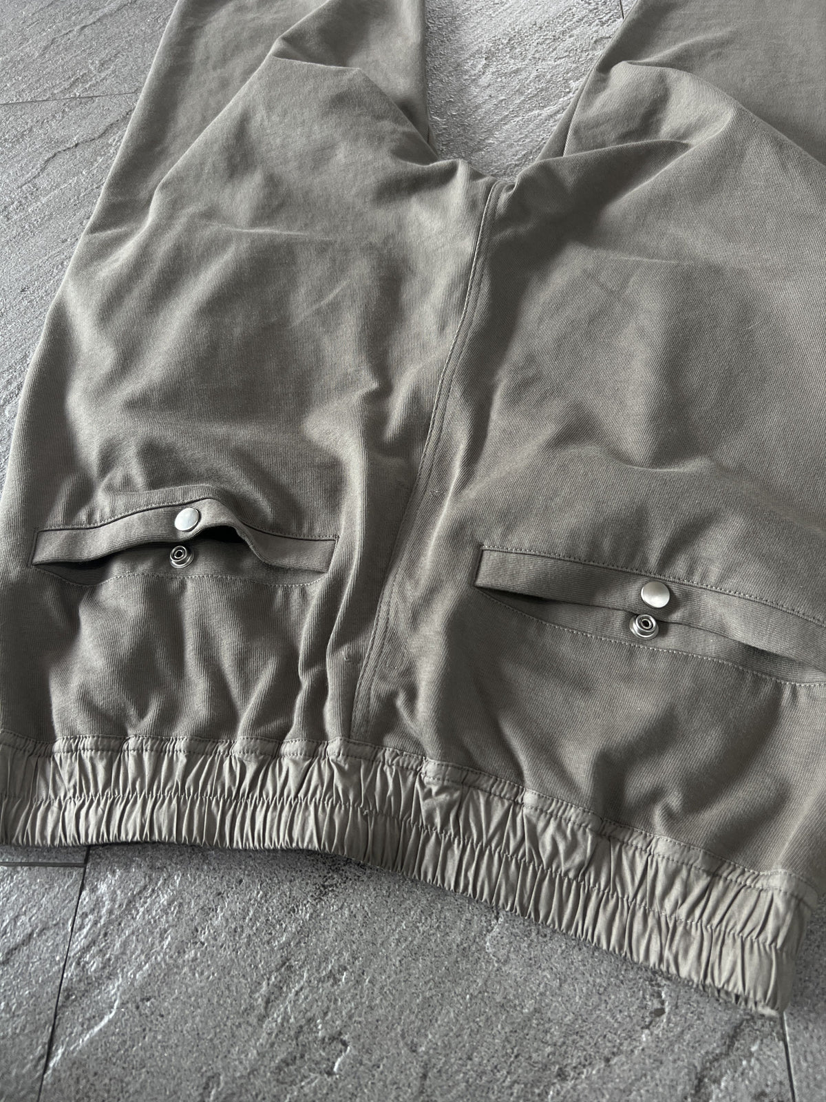Rick Owens Sarouel Cropped Pants Dust Grey