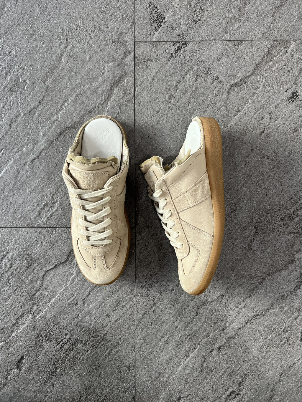 Maison Margiela GAT Replica Mules Low EU38 Suede Leather