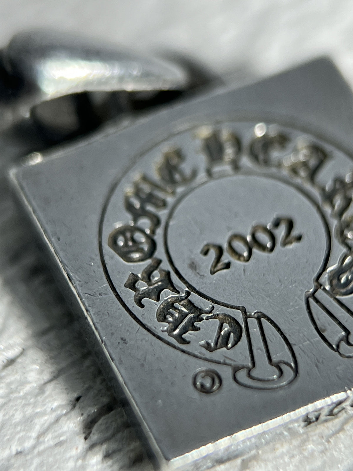 Chrome Hearts CH Square Pendant 2002 .925 Silver