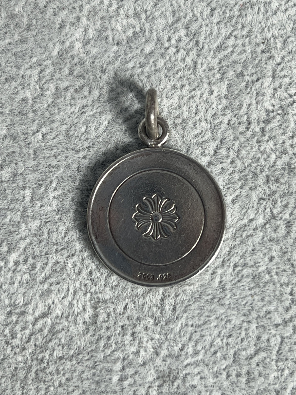 Chrome Hearts Dagger Medallion Pendant Charm Silver