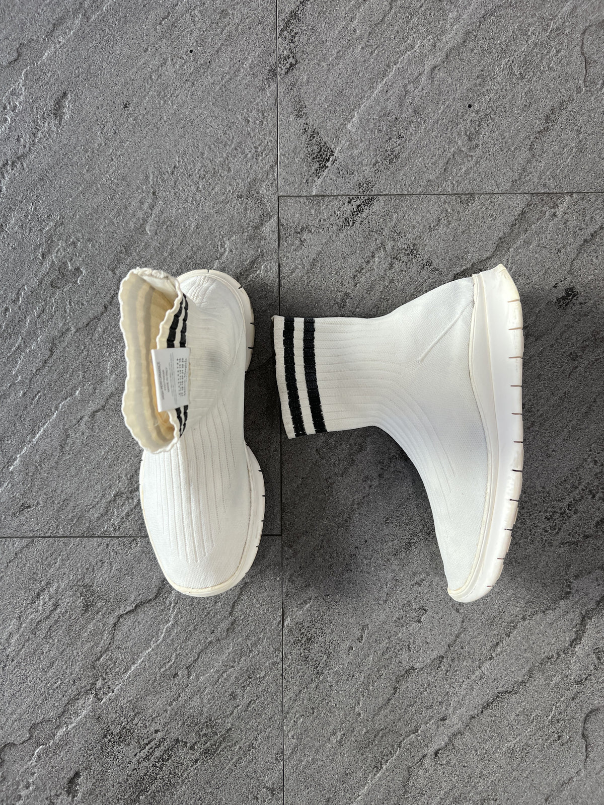 Maison Margiela Sock Sneakers Boots EU 40 White Knit Ankle