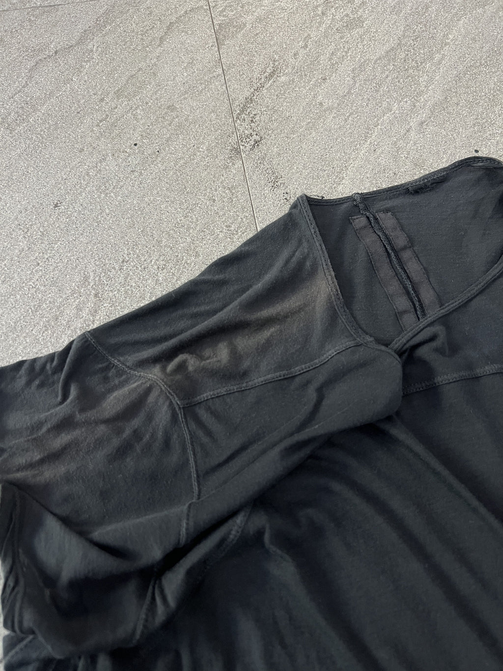 Rick Owens DRKSHDW Level Long Tee Black