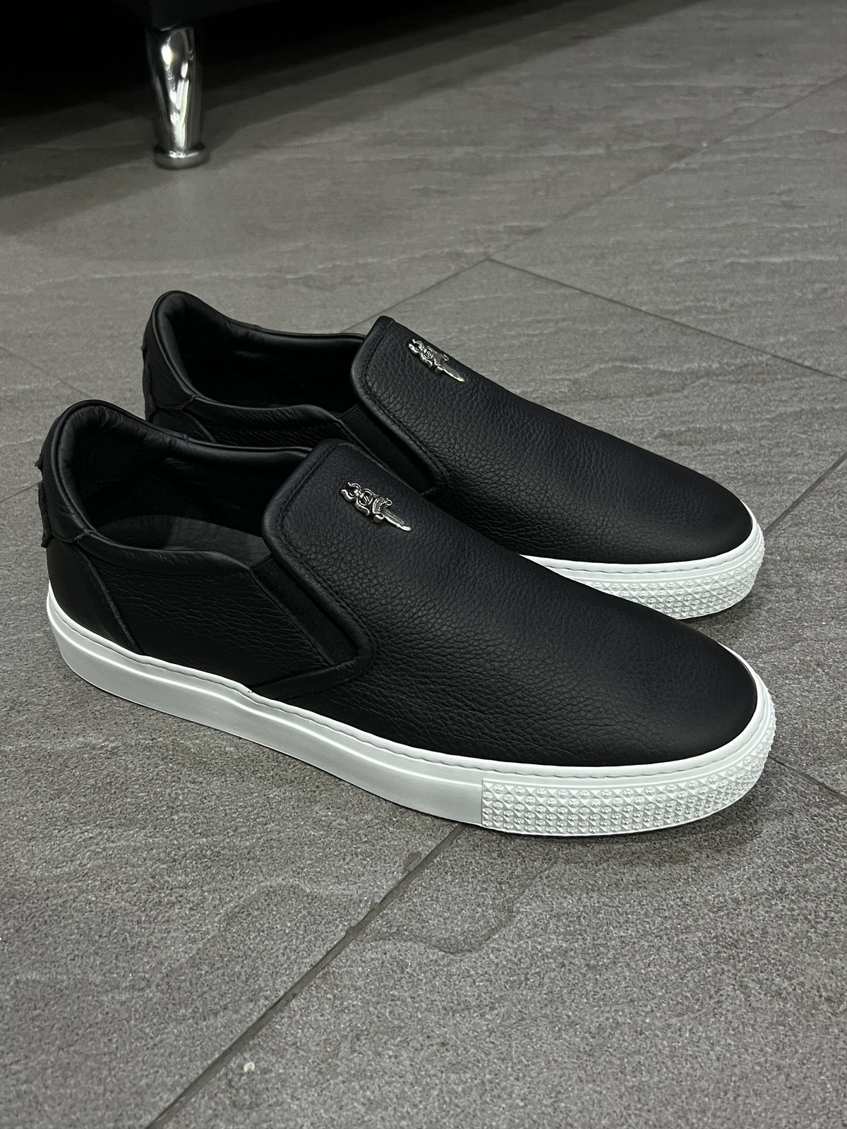 Chrome Hearts Dagger Slip On Sneakers Black 41