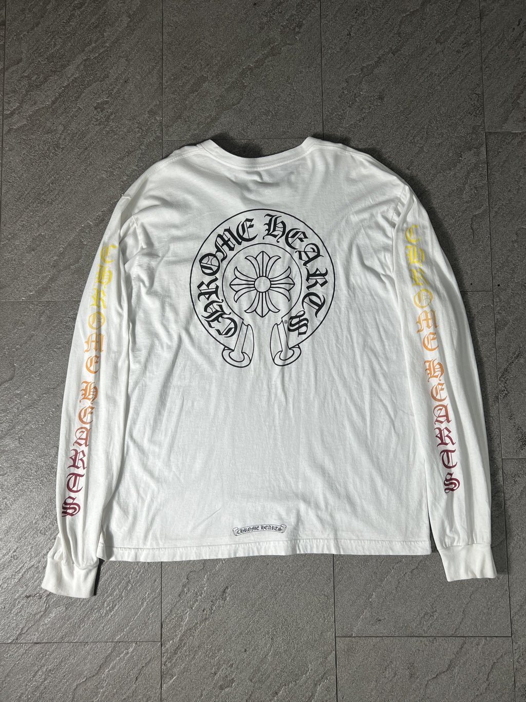 Chrome Hearts Gradient Logo L/S Tee White XL USA