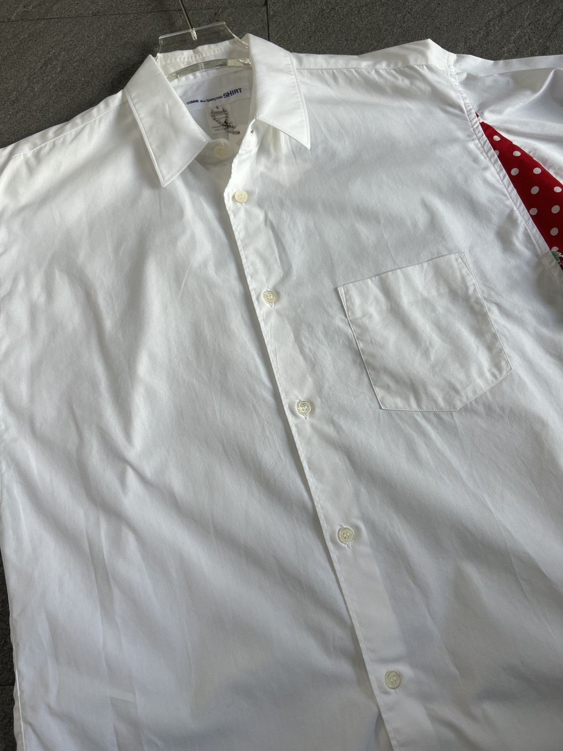 Comme des Garçons side-switched shirt