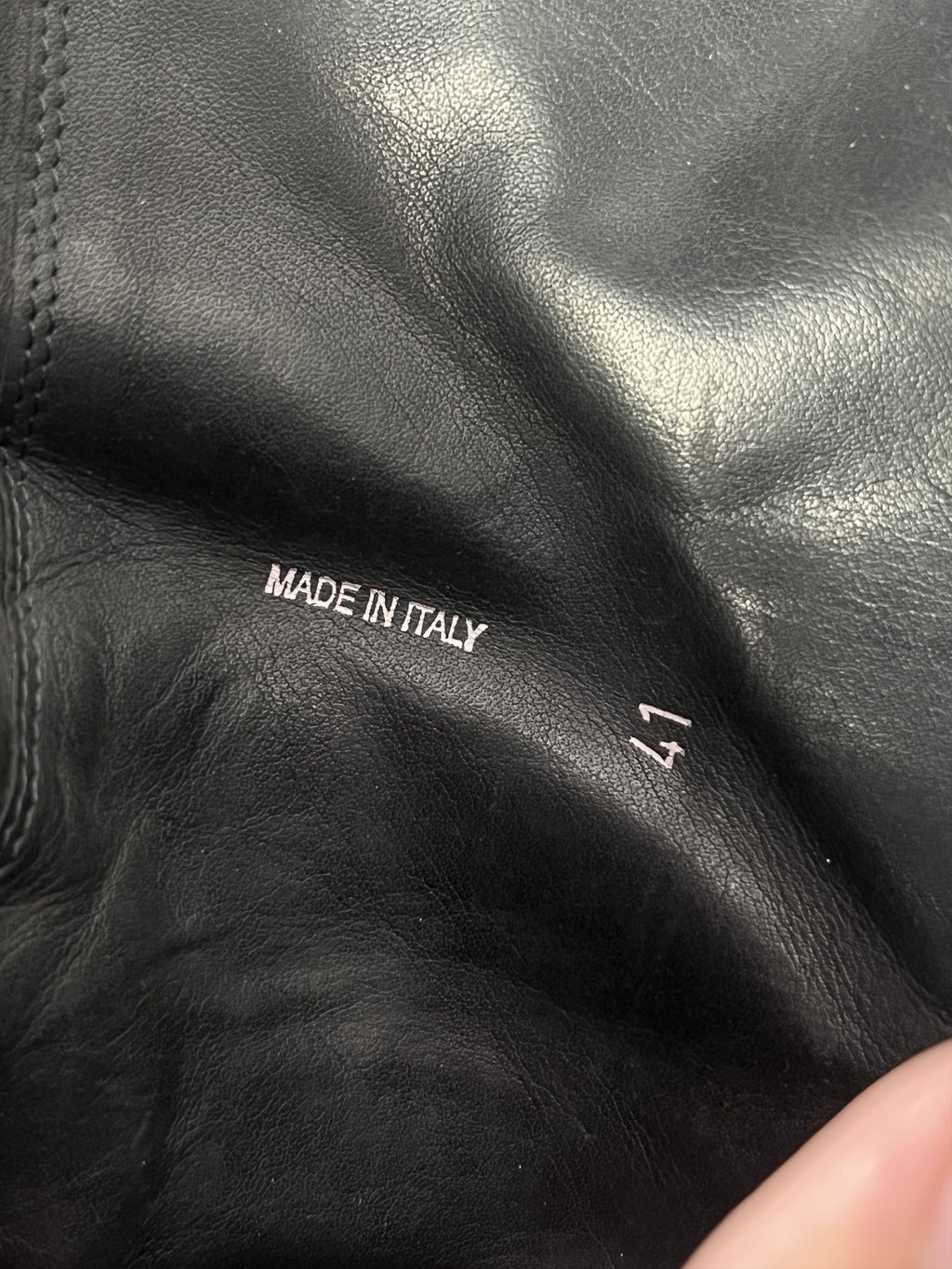 Rick Owens Distressed Leather Zip Boots Black EU41