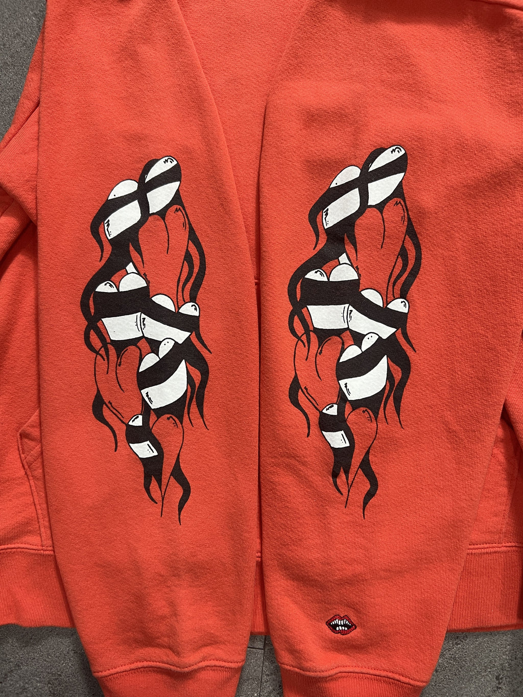 Chrome Hearts x Matty Boy Sadistic Lipstick Orange Hoodie M