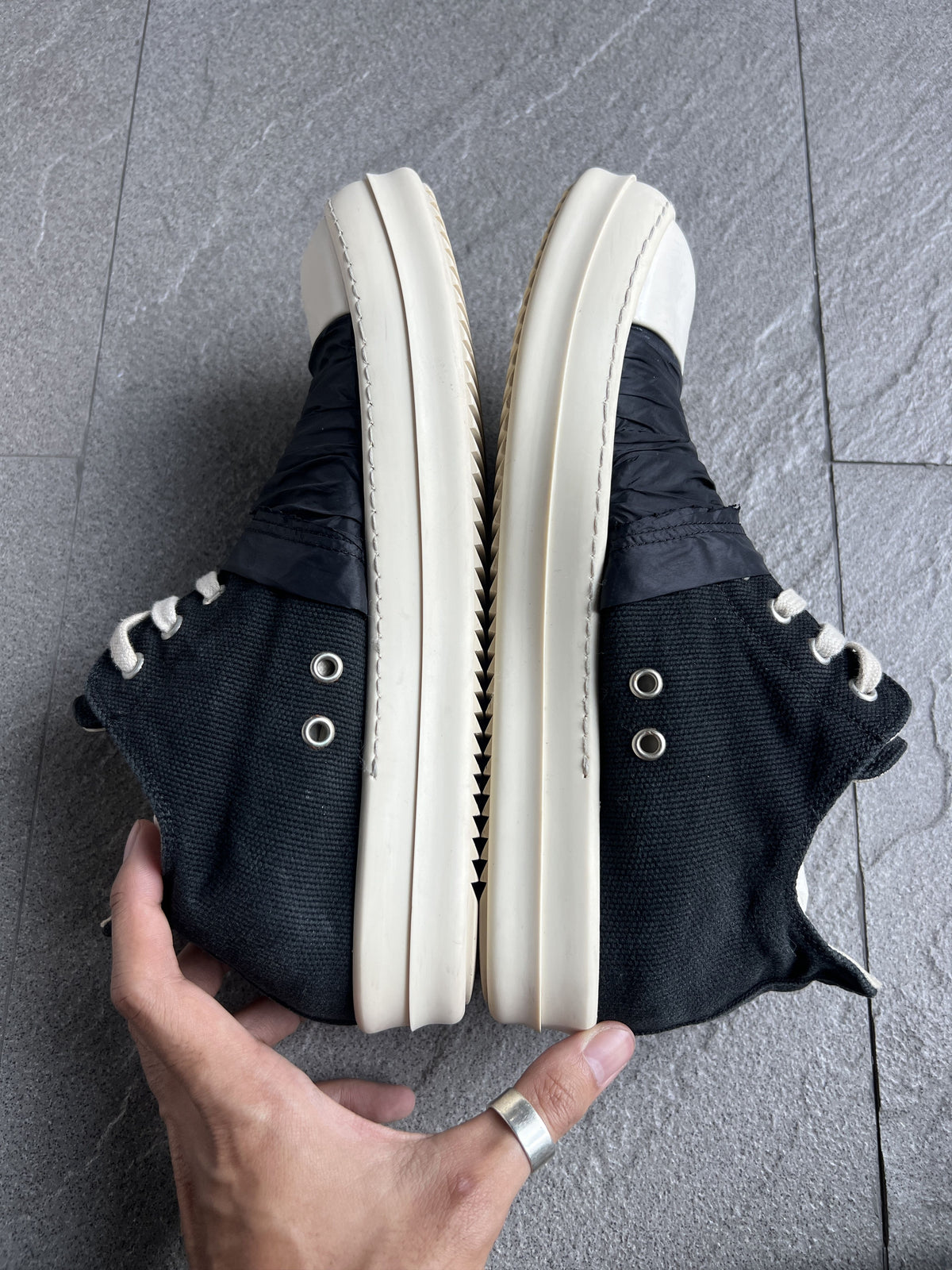 Rick Owens DRKSHDW Taped Ramones Low Sneakers EU40