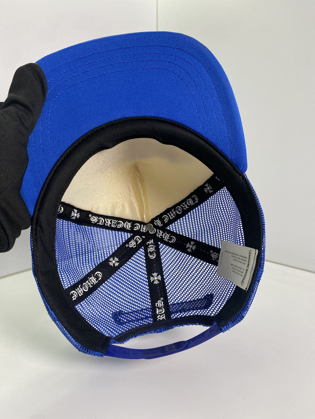Chrome Hearts Blue Multi Color Cross Trucker Hat