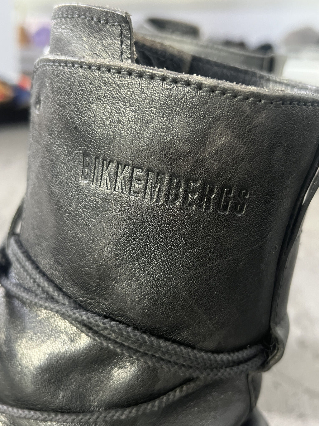 Dirk Bikkembergs Leather Combat Boots Black EU41