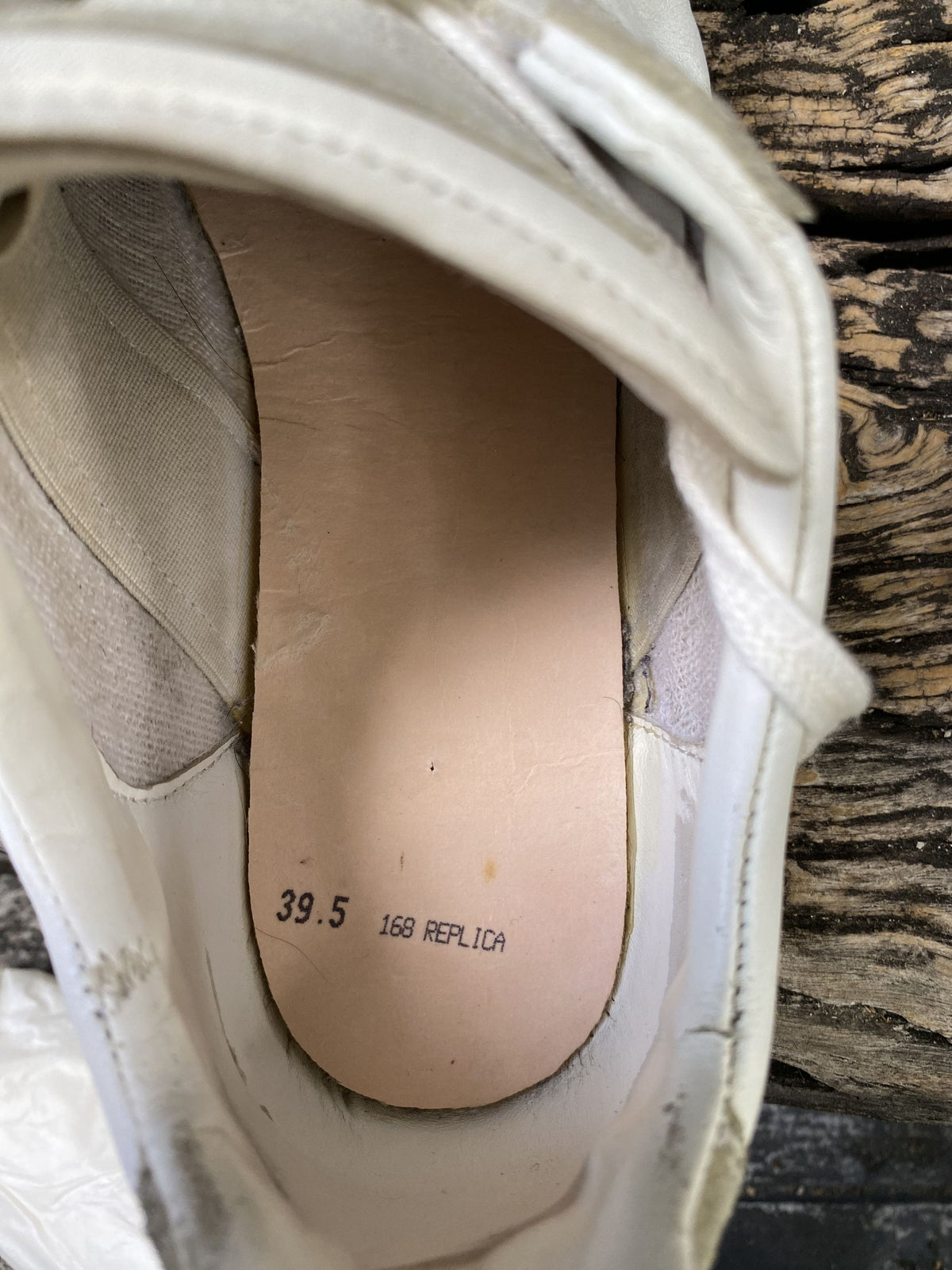 Maison Margiela Replica GAT White Leather Sneakers 39.5