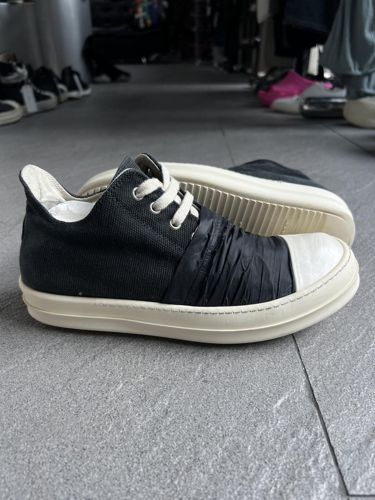 Rick Owens DRKSHDW Taped Ramones Low Sneakers EU40