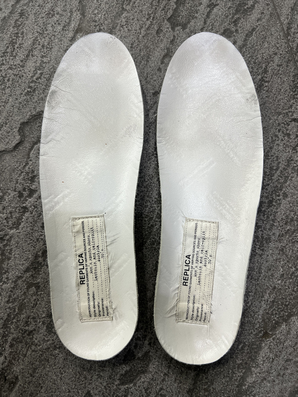 Maison Margiela Distressed White Grey Replica GAT 36.5