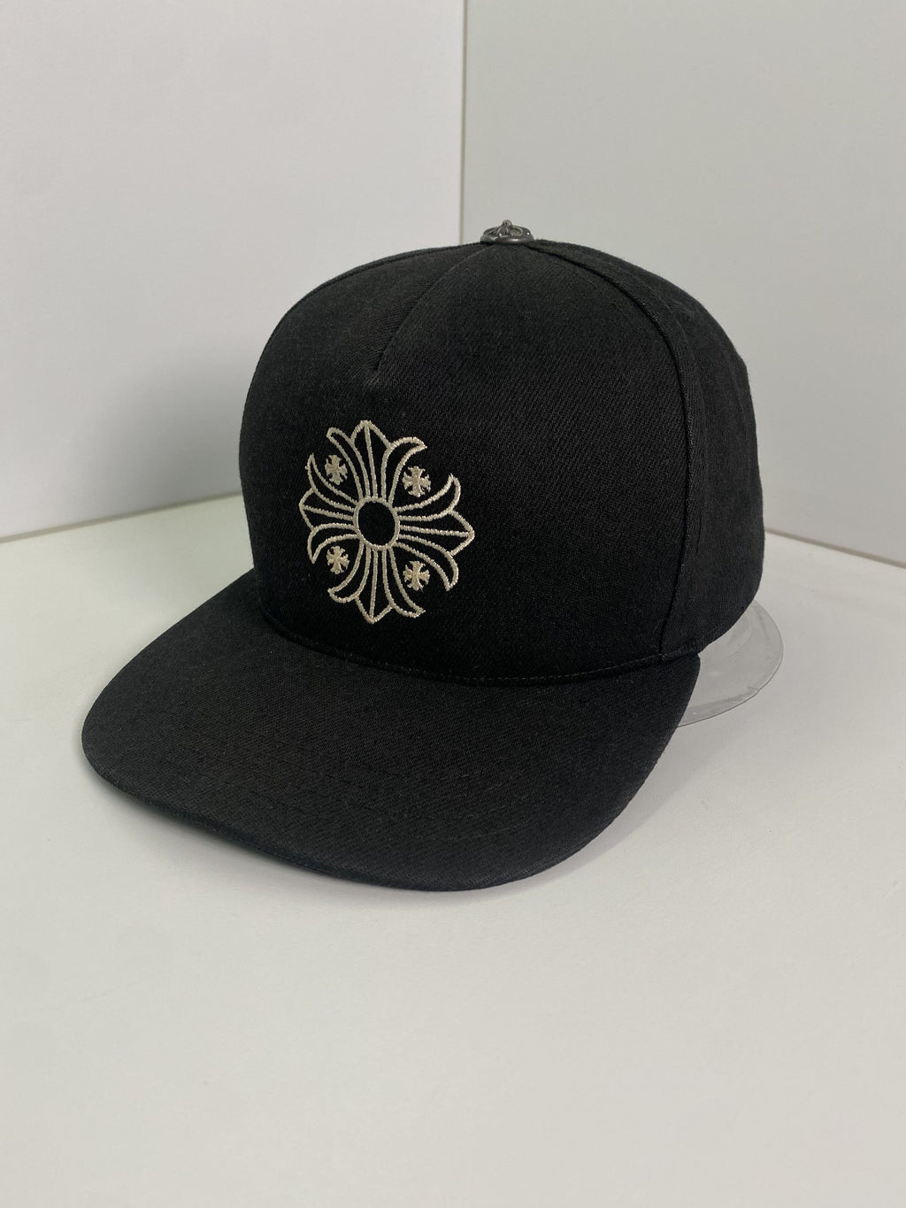 Chrome Hearts Cemetery Cross Black Fitted Cap