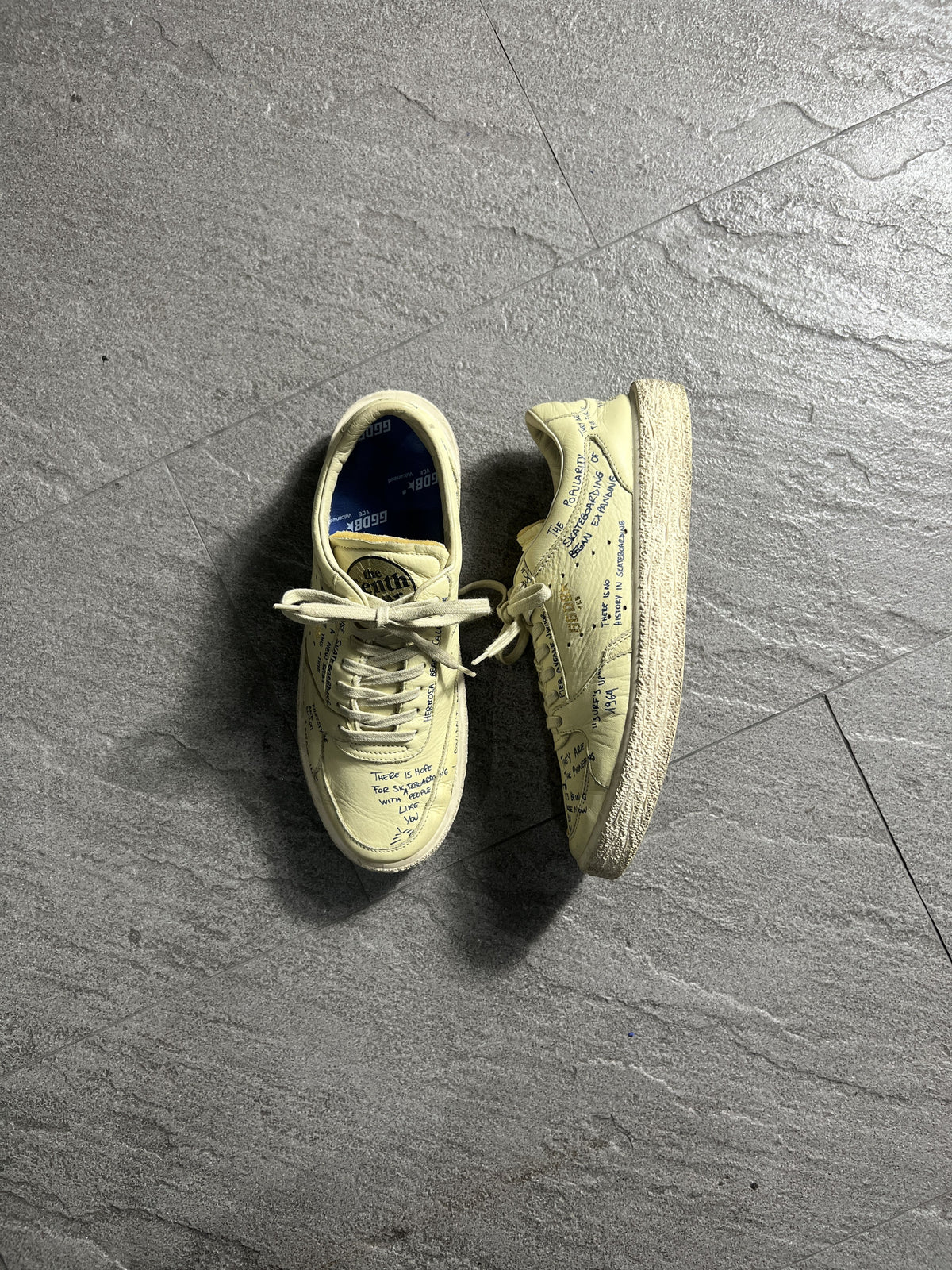 Golden Goose VCE Scribble Handwritten Leather Sneakers EU39