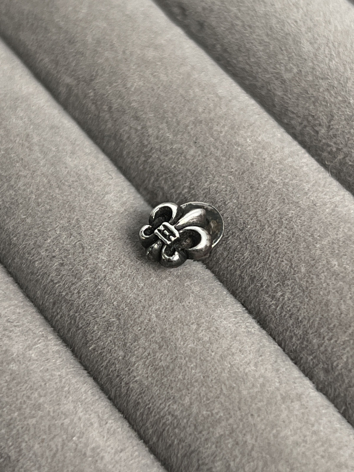 Chrome Hearts Fleur De Lis Stud Earring 925 Silver