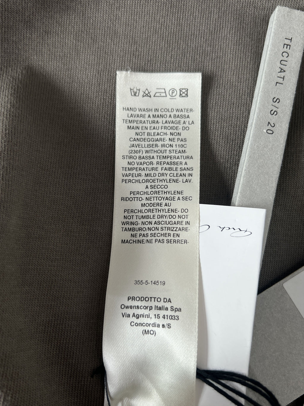 Rick Owens Sarouel Cropped Pants Dust Grey