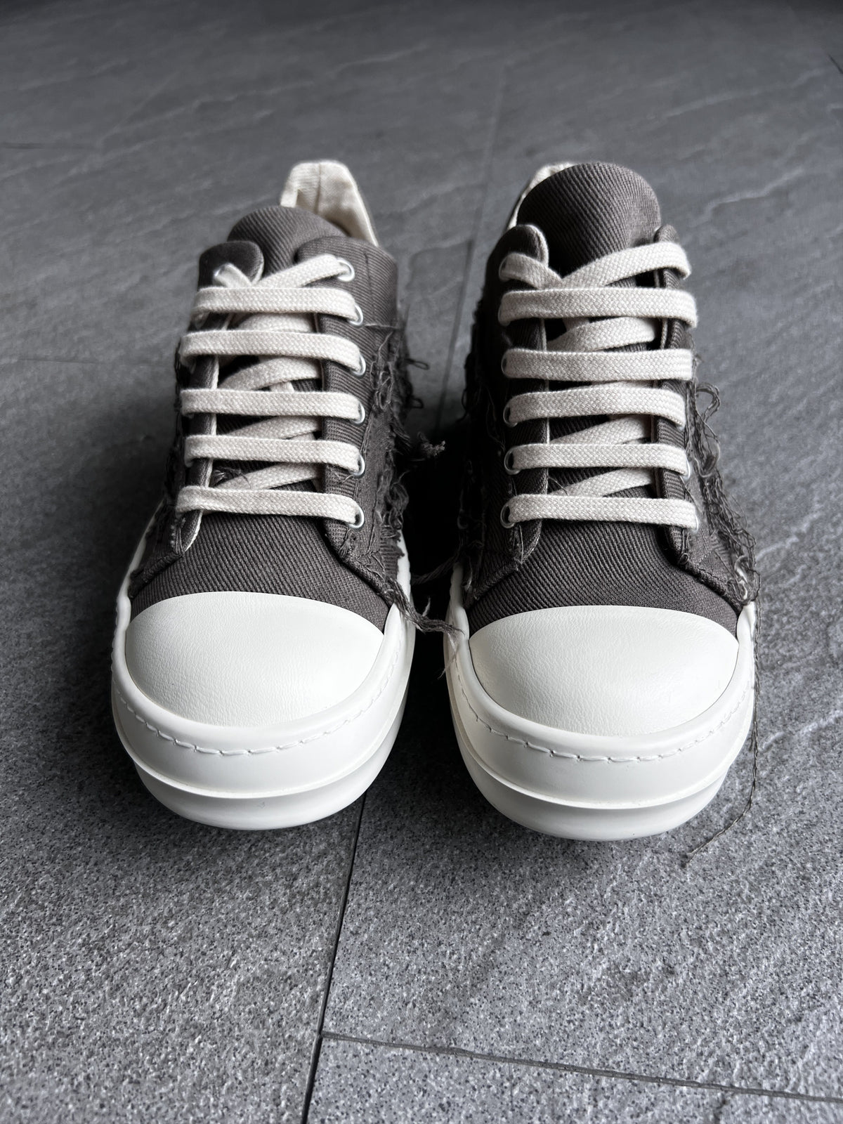 Rick Owens DRKSHDW Slashed Low Sneakers Dust EU35.5