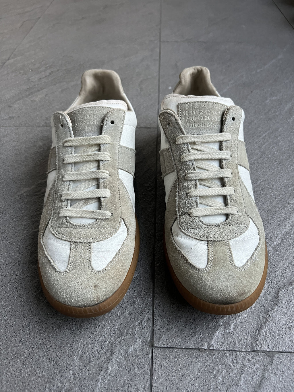 Maison Margiela Replica GAT White Grey Sneakers 41