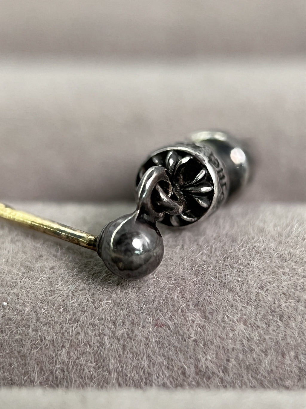 Chrome Hearts Spike Dangle Stud Earring 925 Silver