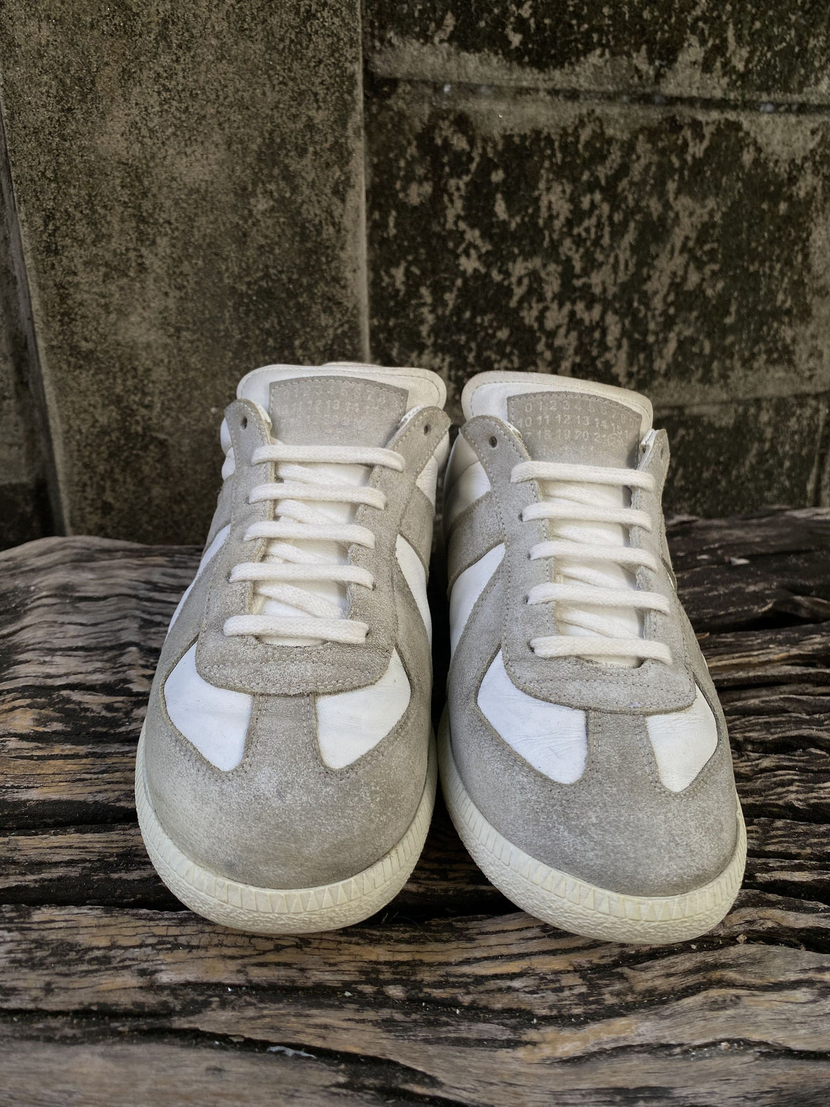 Maison Margiela Replica GAT White Leather Sneakers 39.5