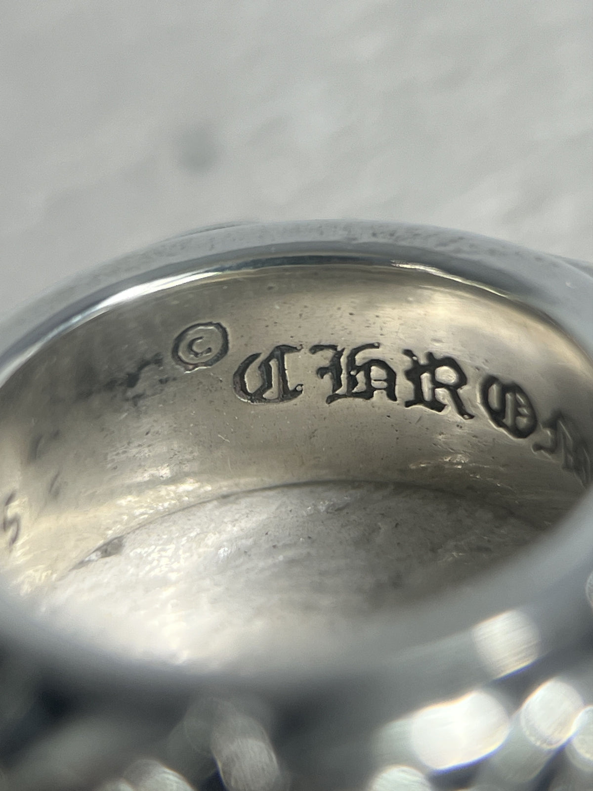 Chrome Hearts Eternity Vine Scroll Band Ring Size 47 / US4