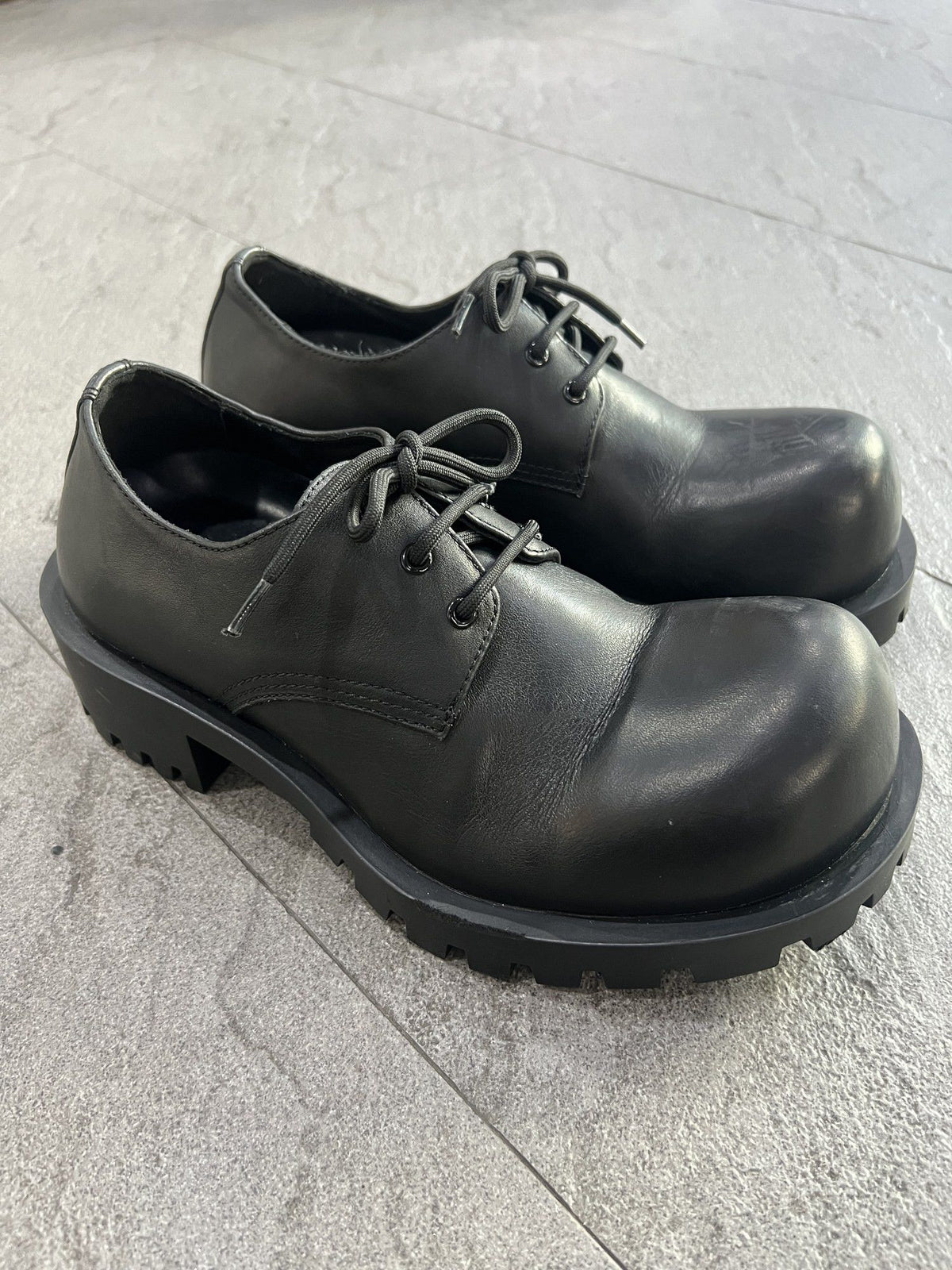 Balenciaga Chunky Lug Sole Derby Black EU 39