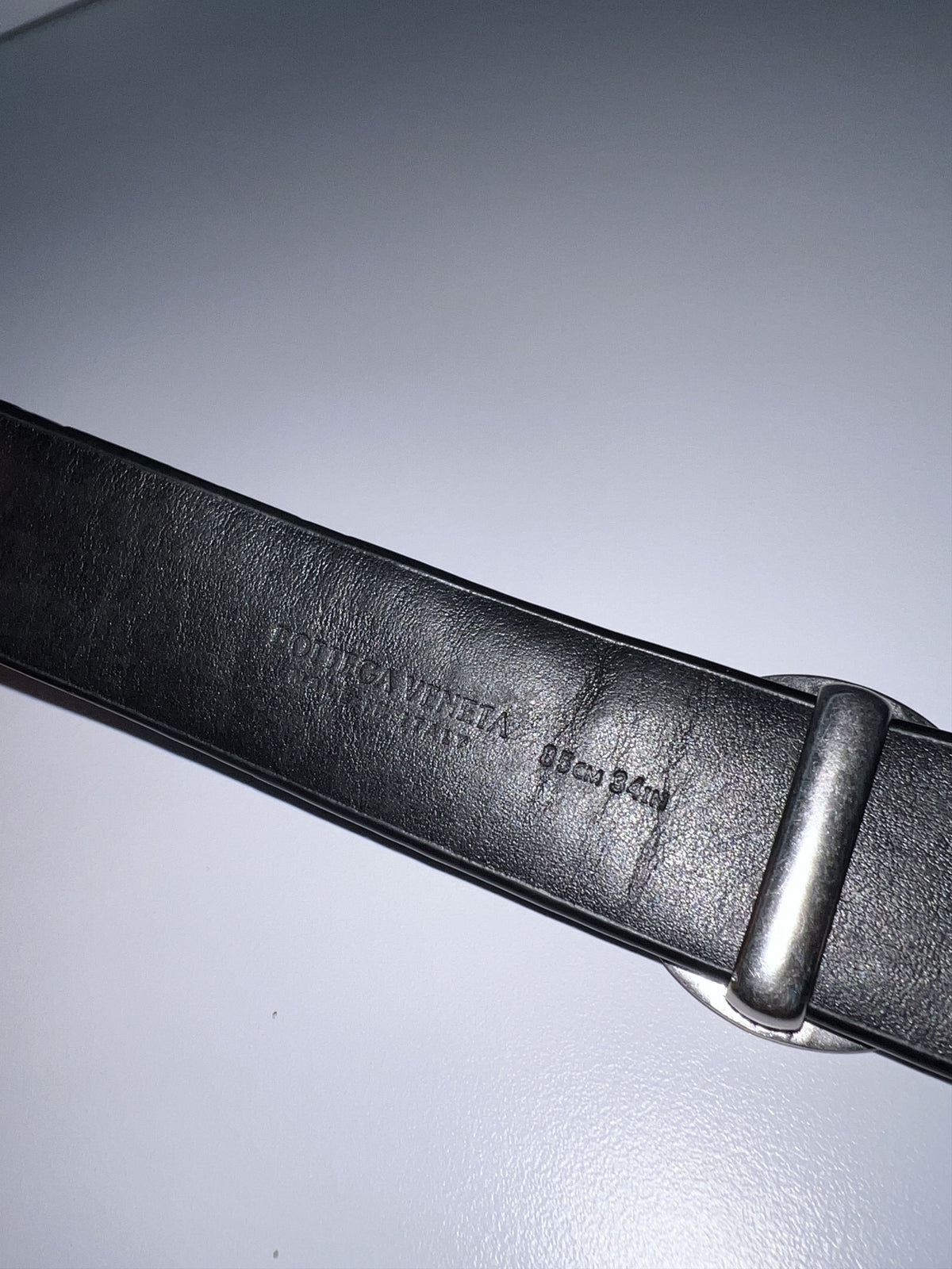 Bottega Veneta Studded Leather Belt Black 34inches / 85cm