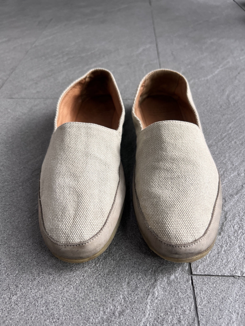 Maison Margiela Canvas Slip On Lug Sole Shoes 42