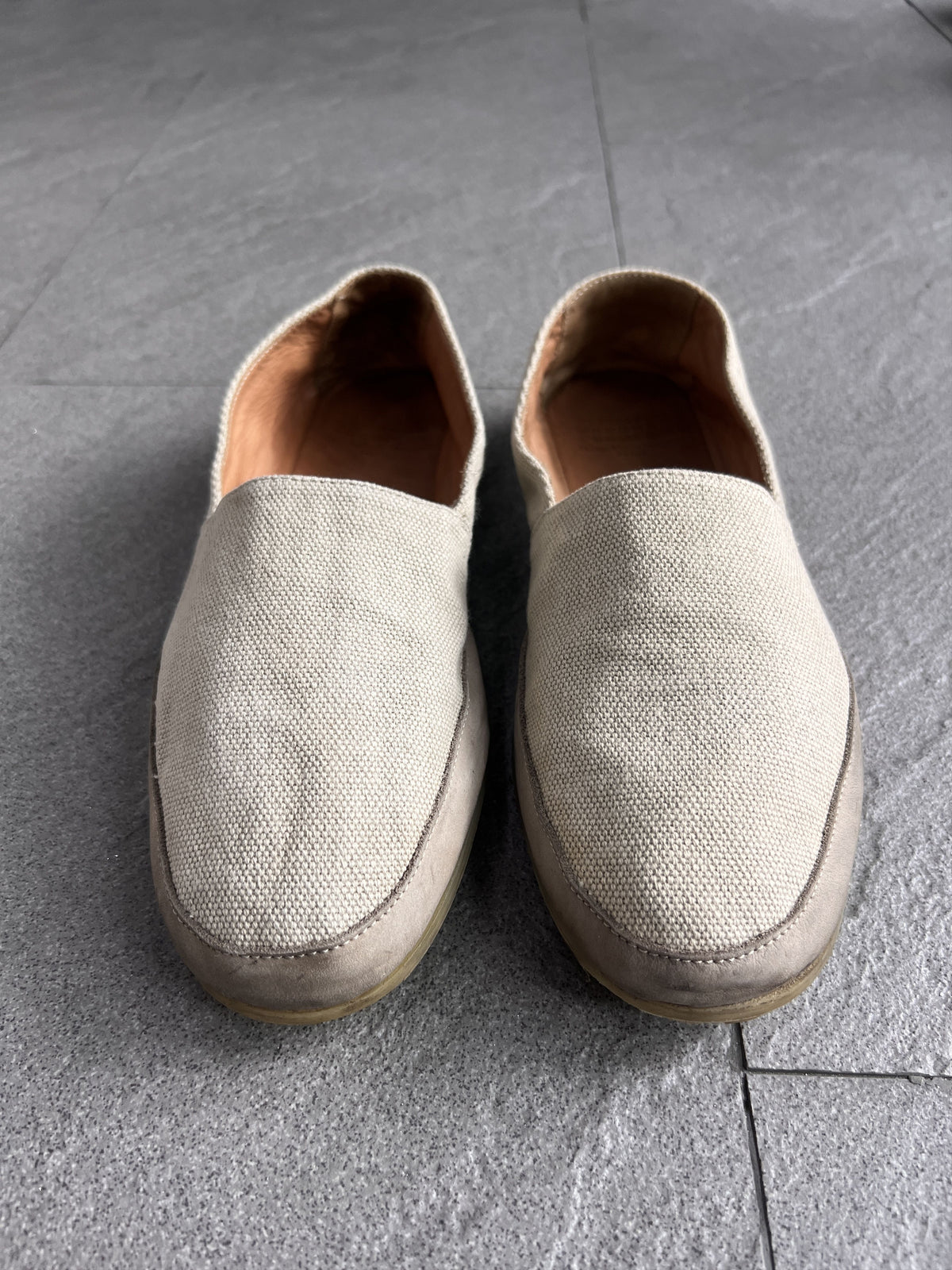 Maison Margiela Canvas Slip On Lug Sole Shoes 42