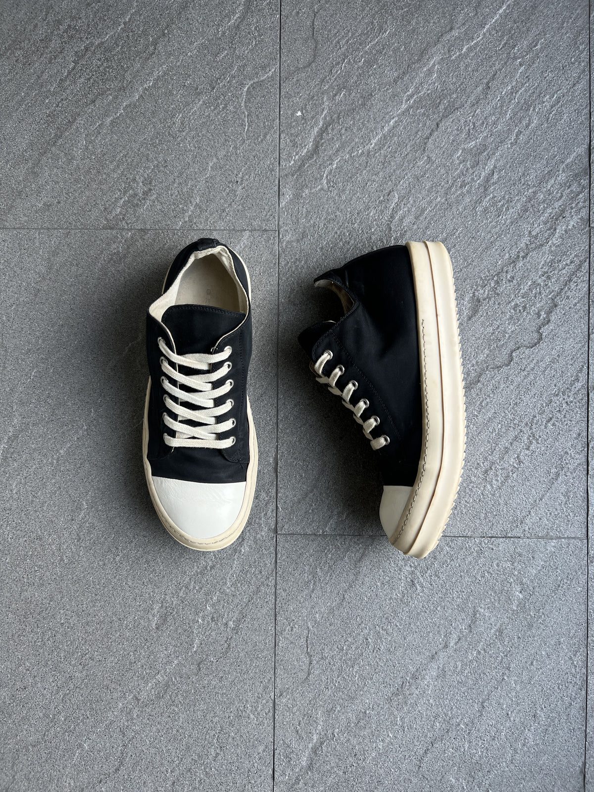 Rick Owens DRKSHDW Nylon Ramones Low Sneakers EU41.5