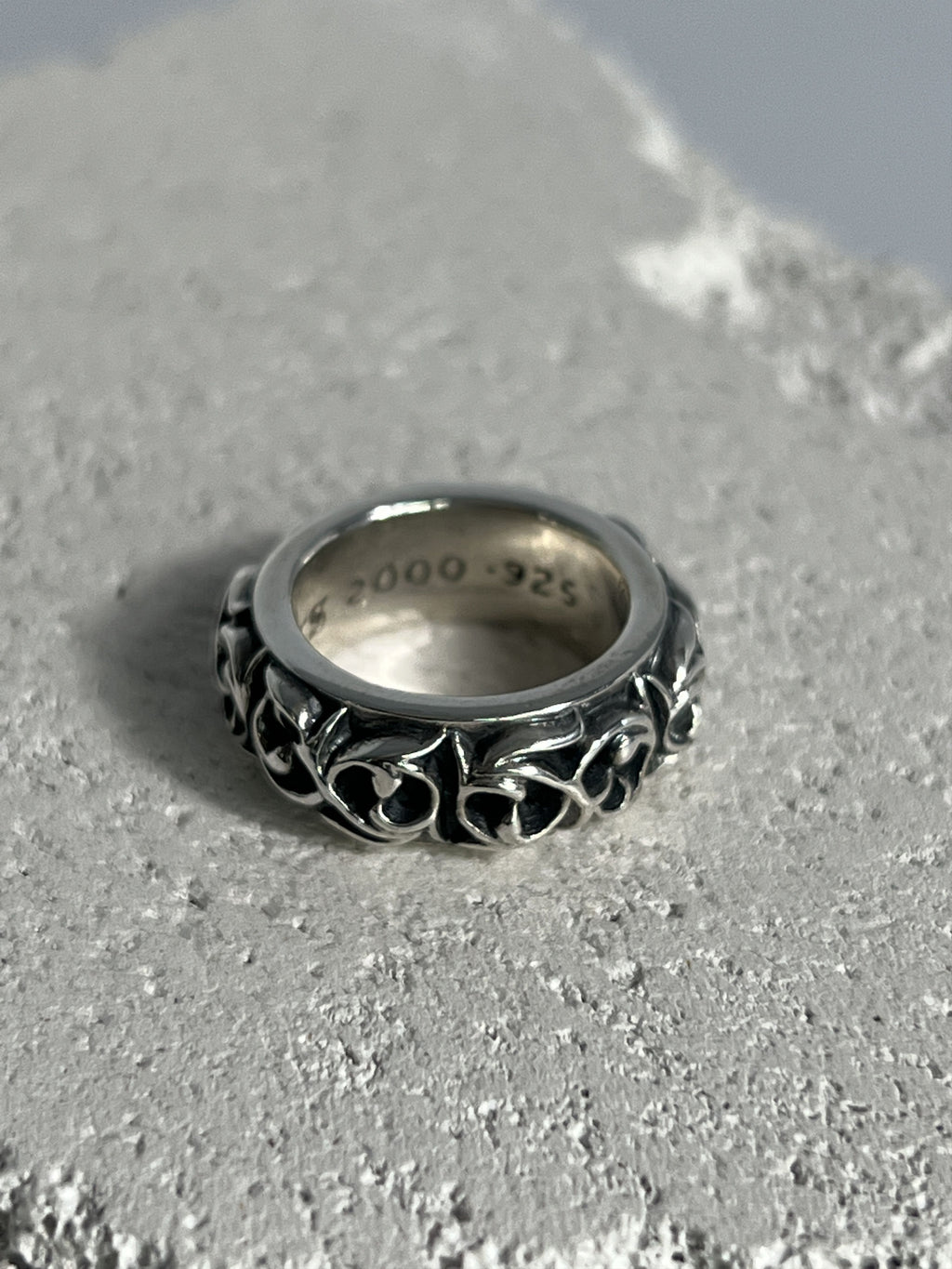 Chrome Hearts Eternity Vine Scroll Band Ring Size 47 / US4