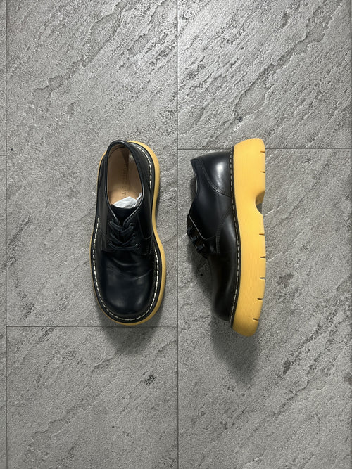 Bottega Veneta Leather Derby Lug Sole Black 40