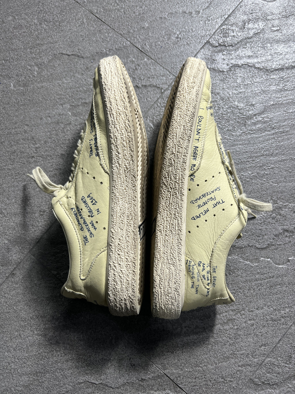Golden Goose VCE Scribble Handwritten Leather Sneakers EU39