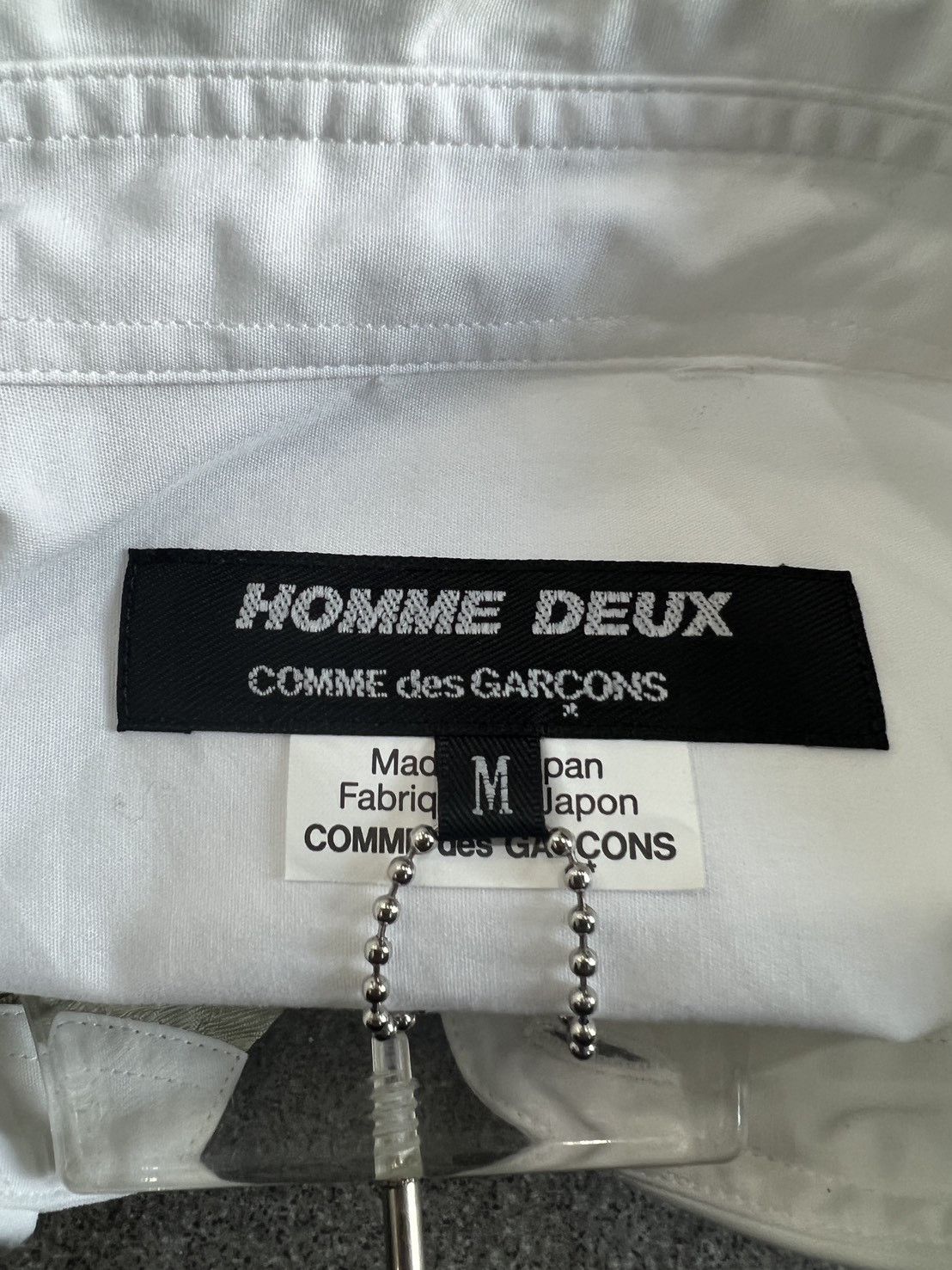 Comme des Garçons Homme Deux patchwork shirt silk panel