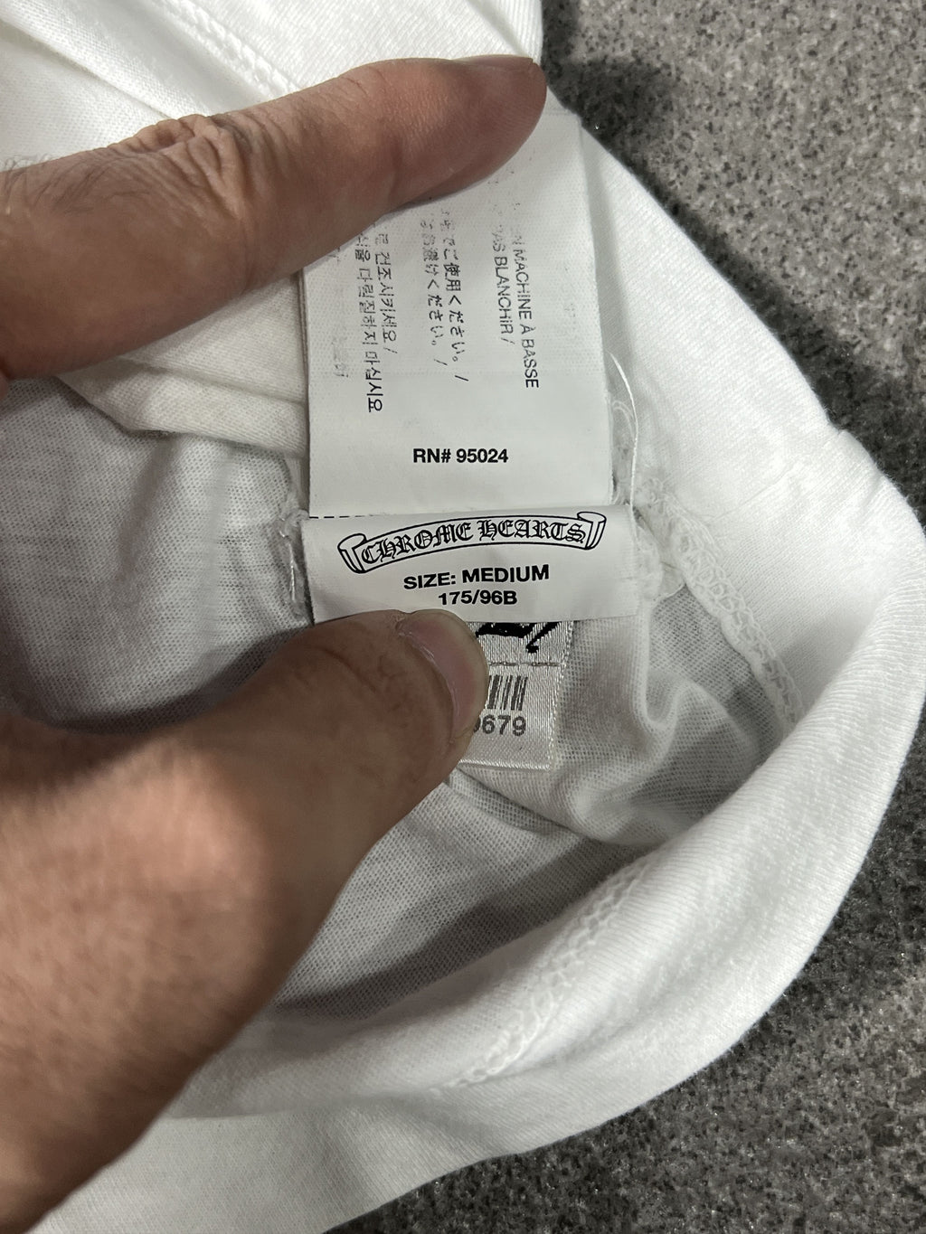 Chrome Hearts Small Logo Tee White Medium USA