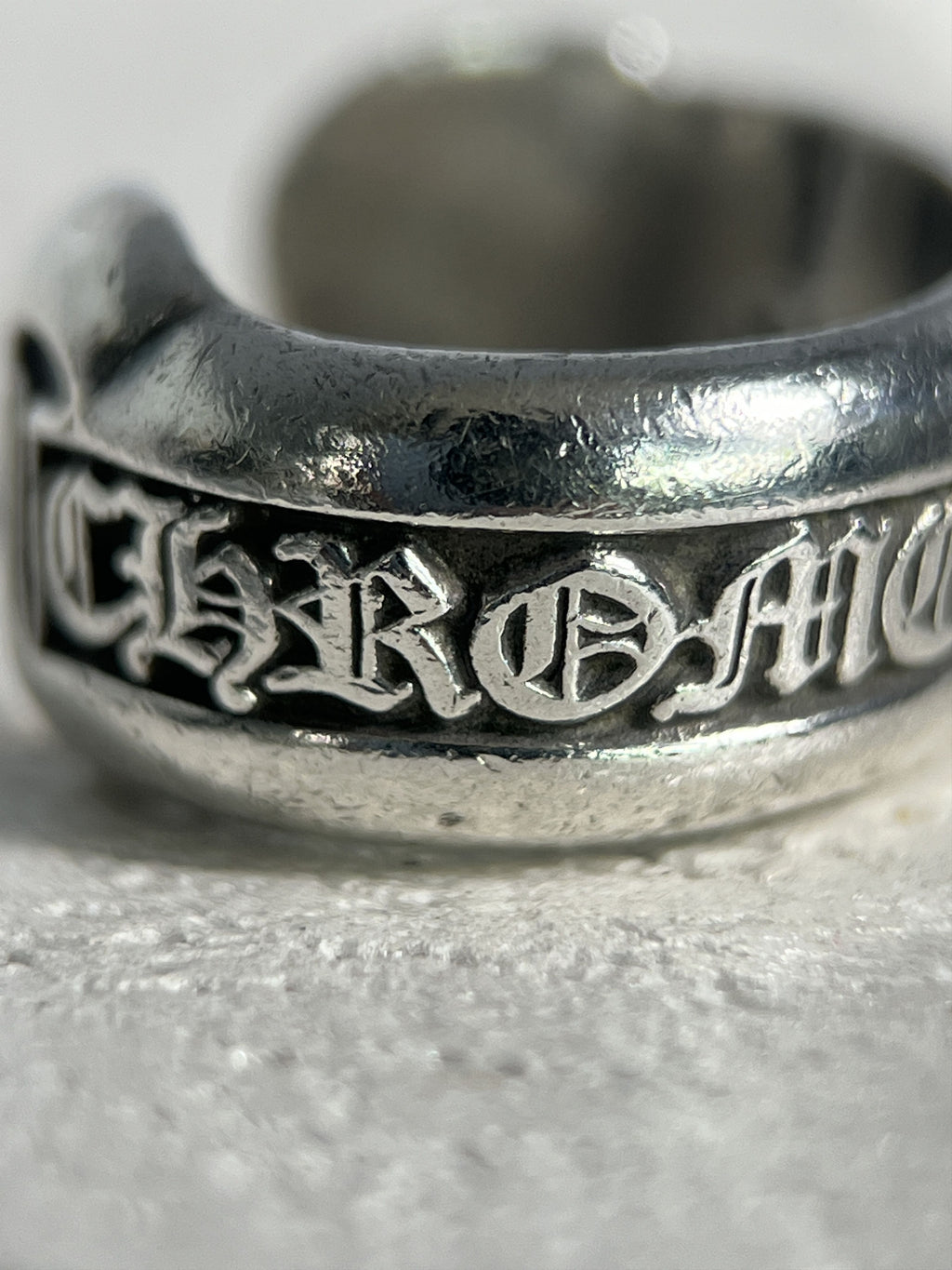 Chrome Hearts Scroll Band Ring .925 Silver Size US3 / MM44