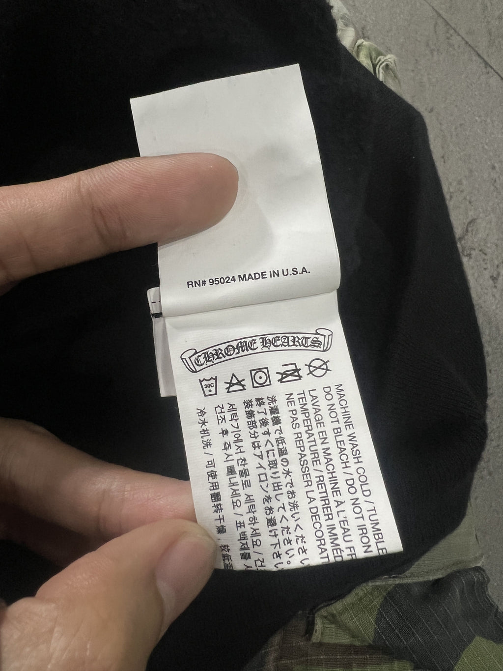 Chrome Hearts Foti Zip Hoodie Skull Wings Black L