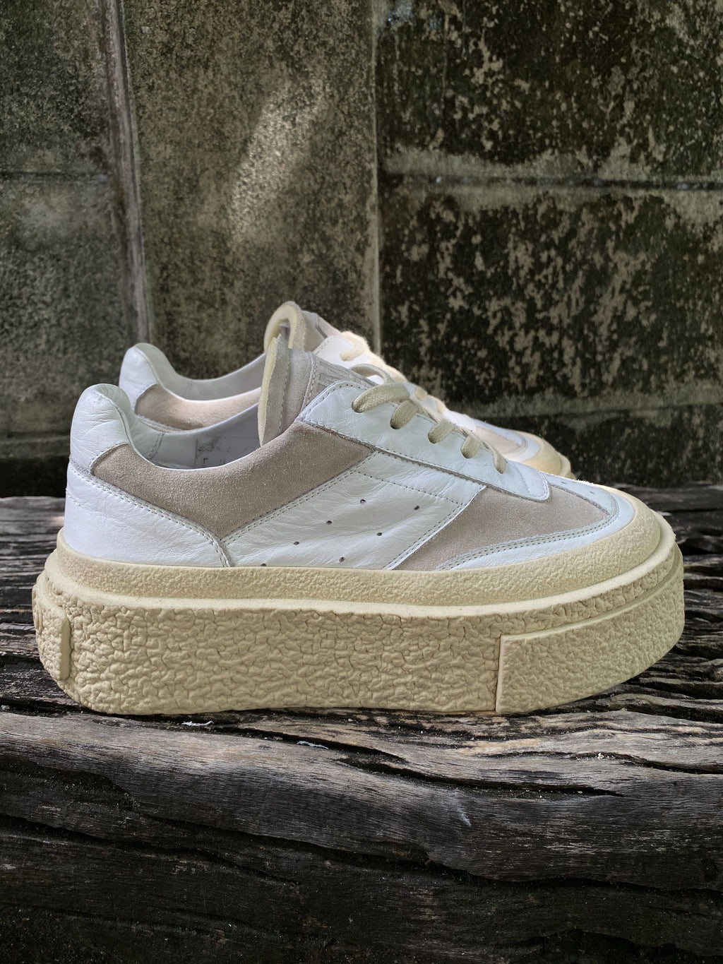 MM6 Maison Margiela Platform Sneakers White EU38